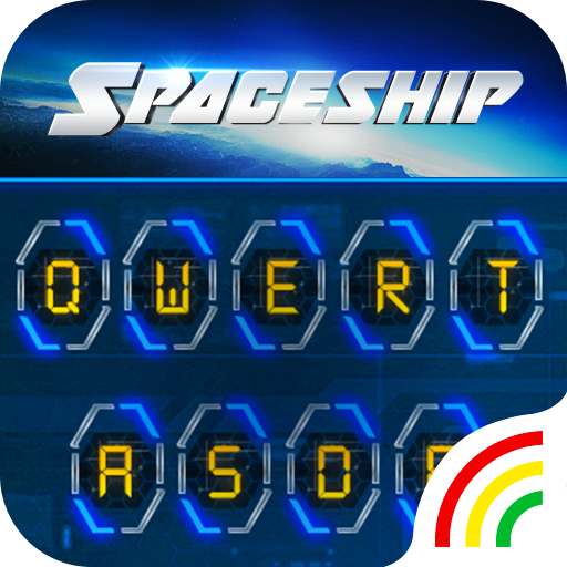 ikon Neon Spaceship Keyboard Theme