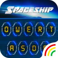 Neon Spaceship Keyboard Theme on 9Apps