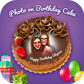 Birthday Cake Images With Name &amp; Photo Editor أيقونة
