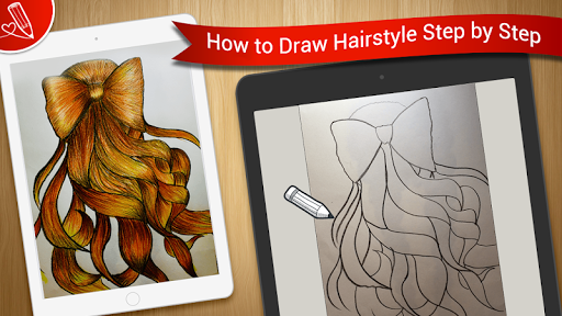 Hairstyles Sketch : Learn to Draw Hairstyles screenshot 2