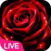 Neon Red Rose Live Wallpaper on 9Apps