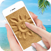 Draw on sand live wallpaper icon