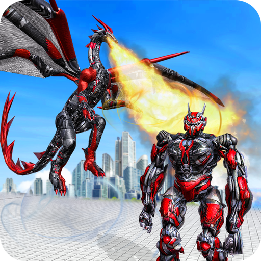 Flying Dragon Robot Transform Iron Robot Hero War icon