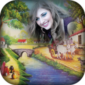 Village Collage Photo Frame icon