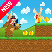 Girl And The Bear - Adventure World - Jungle Run icon