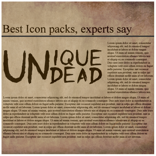 Aged News Icon Pack icon