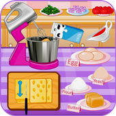 Mini pizza cooking games icon