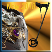 Metal detector for treasures icon