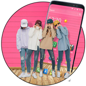 Four Modern Musician Girls Theme icon