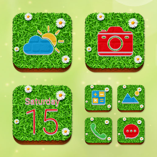 Wow Grass Theme - Icon Pack icon