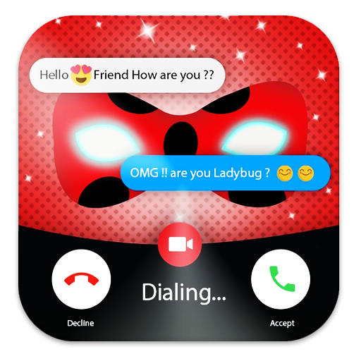Call ladybug - Video call Ladybug Fake icon