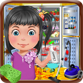 Freezer cleaning girls games icon