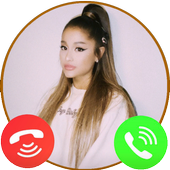 Pretty Ariana Grande Call On You: Fake Video Call icon