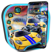 Neon Yellow Car Theme icon
