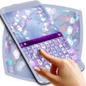 Purple Glitter Glare Keyboard on 9Apps