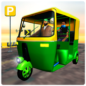 Indian Rickshaw Parking icon