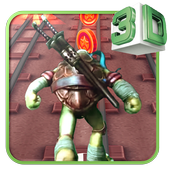 سلحفاة النينجا القفز مغامرة أيقونة