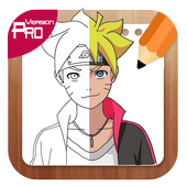 How to draw Boruto characters Step by step icon