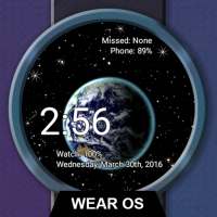 Watch Face Live Earth Wallpaper-Wear OS Smartwatch