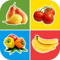 Fruits and Vegetables for Kids - Flashcards Puzzle on 9Apps