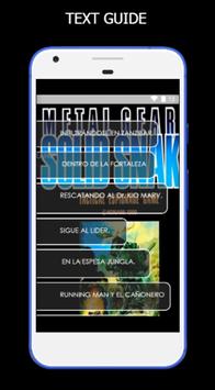 Text Guide Metal Gear 2 Solid Snake screenshot 2