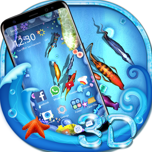 3D Deep sea fish live wallpaper icon