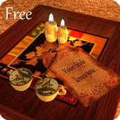 3D Romantic Fireplace Live Wallpaper HD أيقونة