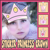 snap sticker princess crown أيقونة
