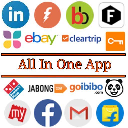 All in one App (All social media +News +Shopping) icon