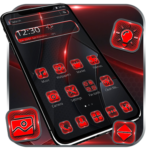 Red And Black Bright Business Theme icon