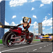 Superhero crime chase: Traffic Racer icon