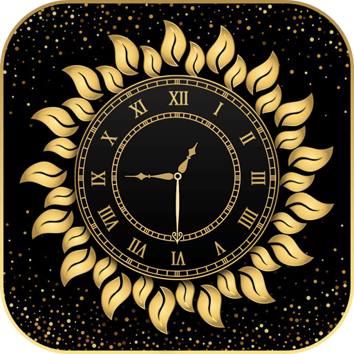 Gold Clock Live Wallpaper icon