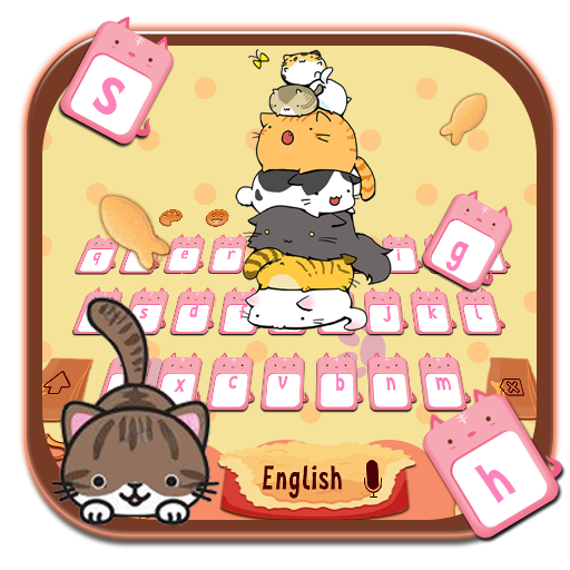 Creamy Chocolate Cat Keyboard theme icon