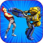 Реальная борьба с роботами на KungFu