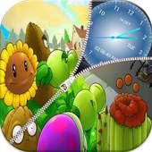 Plant Versus Zombi Zipper Lockscreen