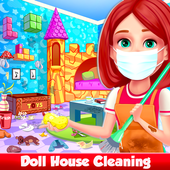 Oyuncak bebek ev Temizlik Prenses Kızlar Oyunlar icon