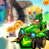 Super mini car race icon