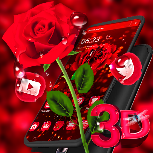 3D Rose Launcher Theme🌹 icon