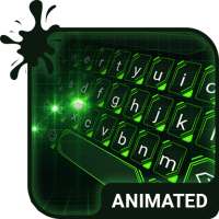 Green Light Keyboard Wallpaper