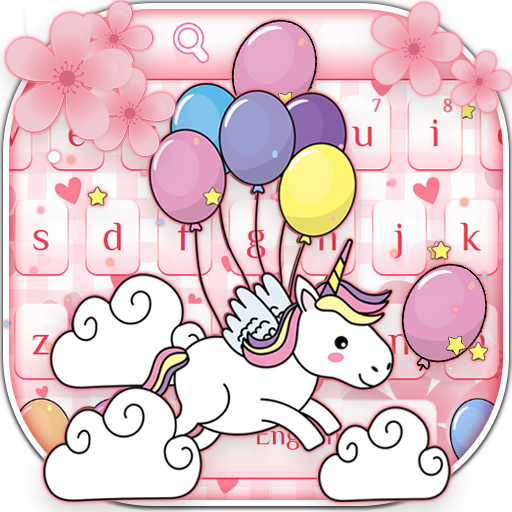 ikon Keyboard Unicorn Lucu