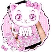 Lovely Pink Kitty Cat Gravity Theme
