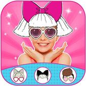 Dolls camera sticker’s : lol hair editor icon