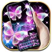 Neon Butterfly keyboard on 9Apps