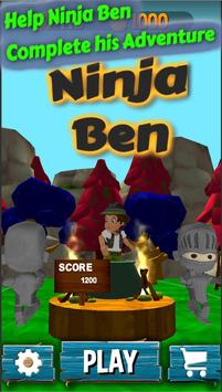 Ninja Ben 10 levels Game screenshot 1