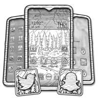 Forest Sketch Launcher Theme on 9Apps
