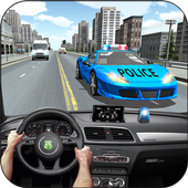 Racing In Police Car icon