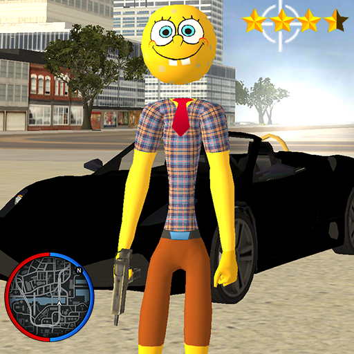 Stickman Sponge Rope Hero Gangstar Crime icon