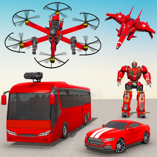 US Drone Bus Robot Transform أيقونة