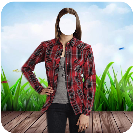 Wooman Shirt Photo Suit icon