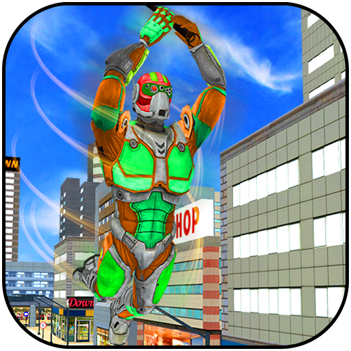 Flying Robot Real Rope Hero - Gangster Crime City icon